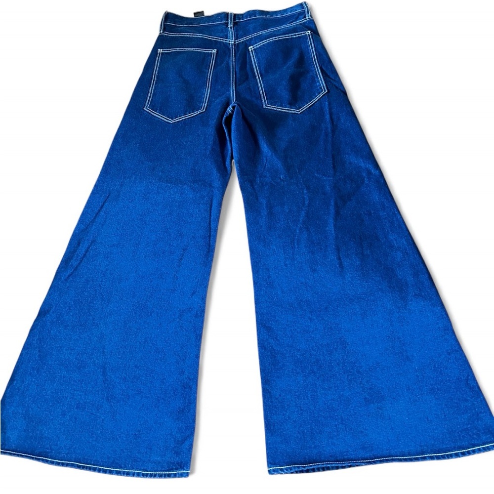 Zara Dark Blue Flare Jeans - Picture 10 of 11